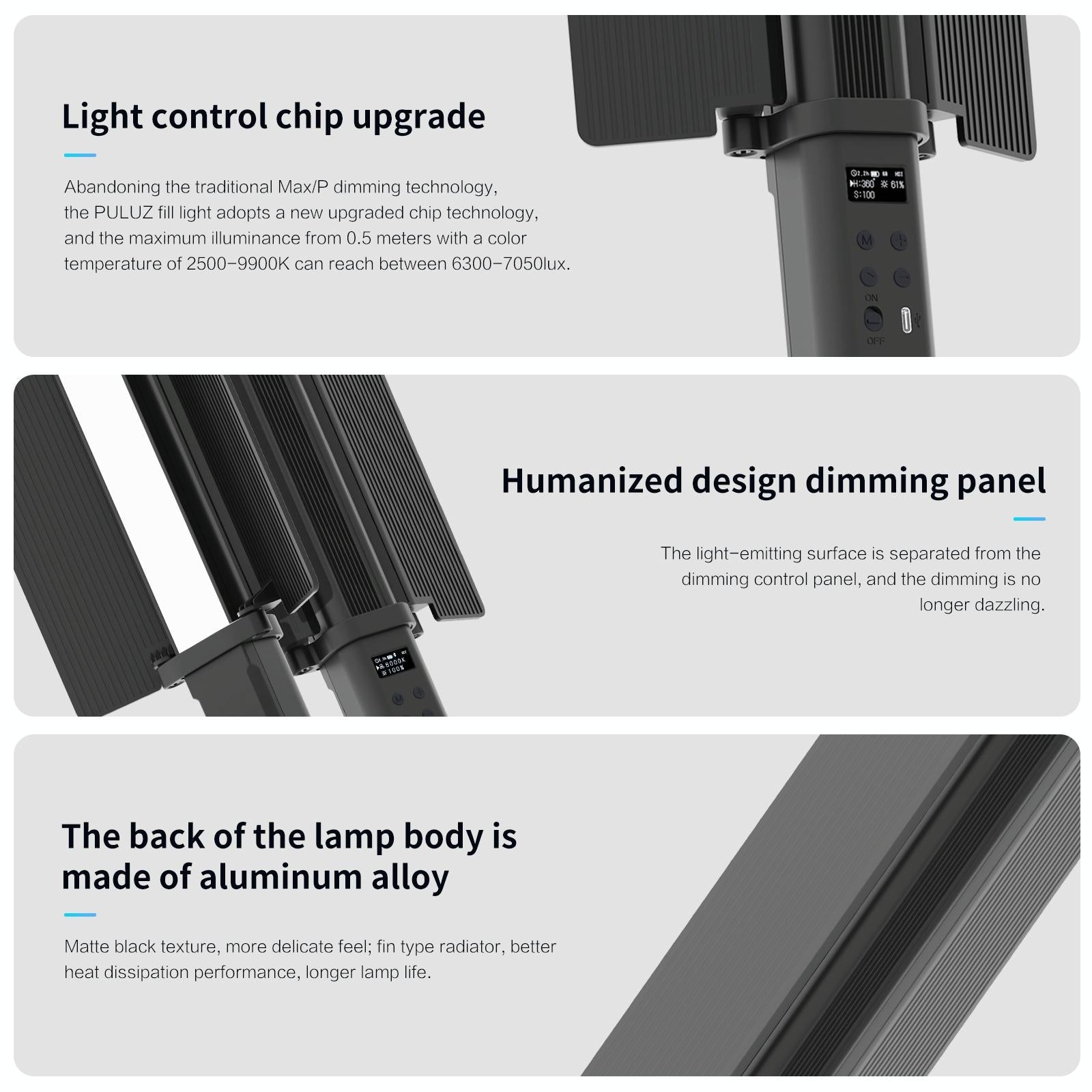 Rgb Handheld Stick Light With 72 Leds And Barndoor-1915197214246965250