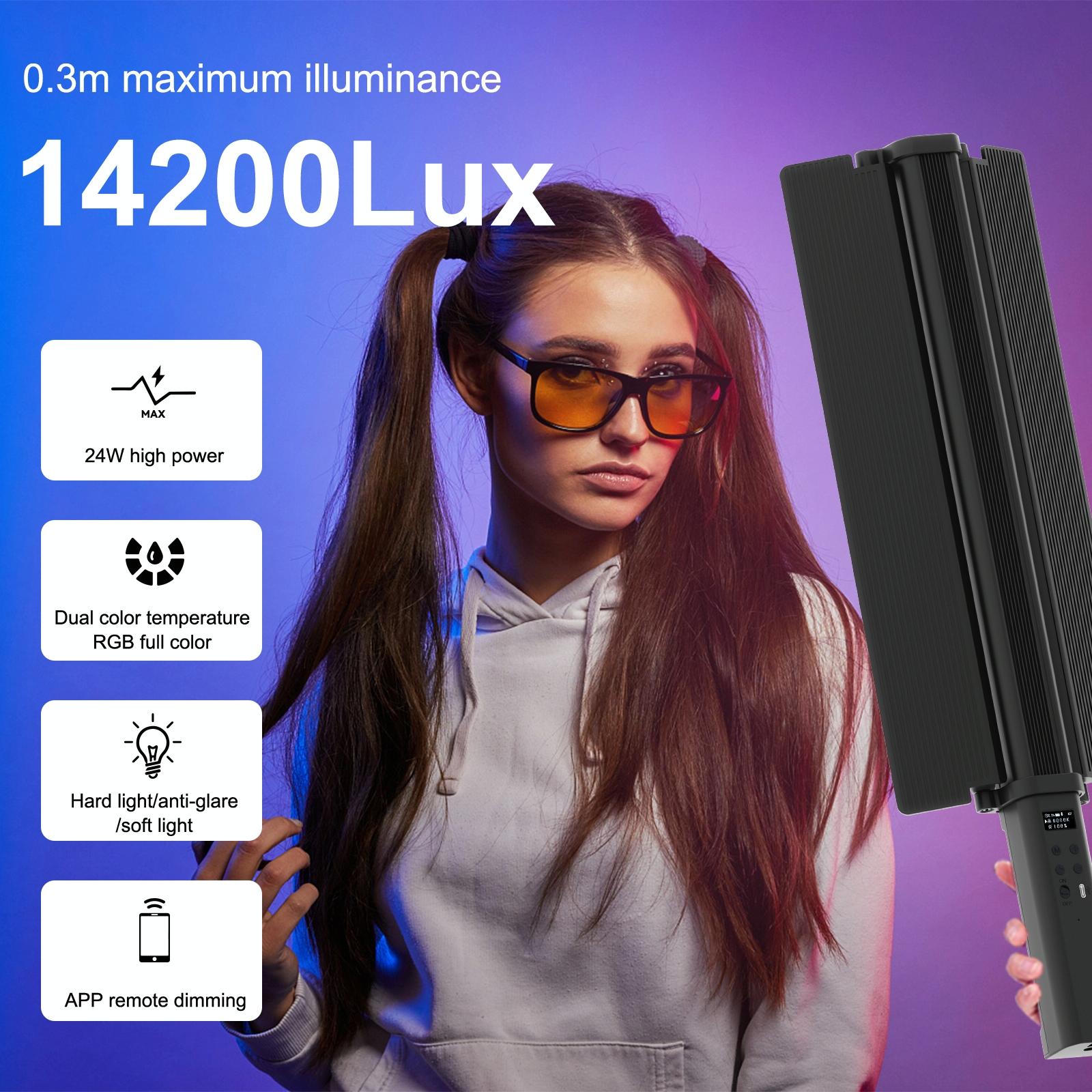 Rgb Handheld Stick Light With 72 Leds And Barndoor-1915197214246965253