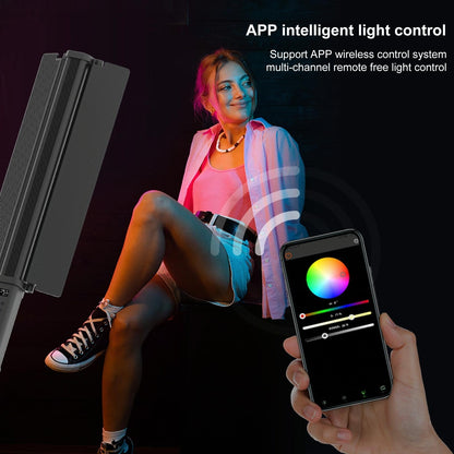 Rgb Handheld Stick Light With 72 Leds And Barndoor-1915197214246965255