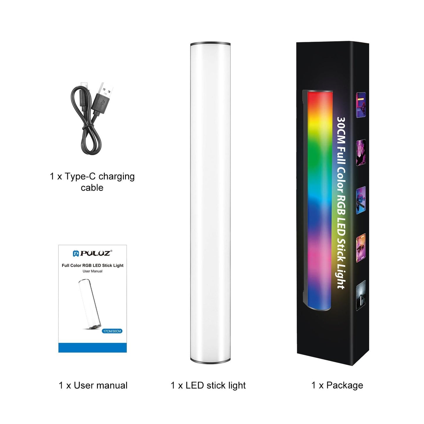 30Cm Handheld Rgb Magnetic Led Fill Light Stick - Full Colour-1915197063616925698