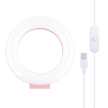 Usb Led Ring Light For Vlogging And Photography - 4.7 Inch White Light Pink-1915196536942366728
