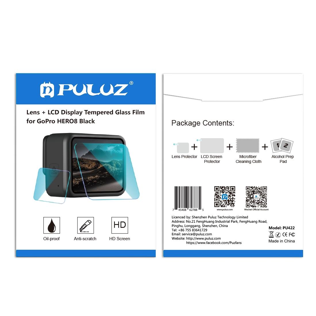 Tempered Glass Film For Gopro Hero8 Lens And Lcd Display-1915197884484161543