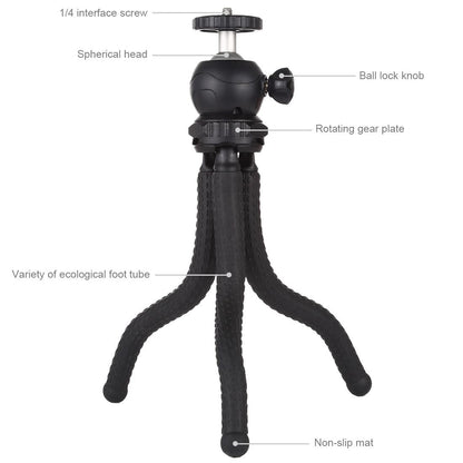Flexible Mini Octopus Tripod With Ball Head For Slr Cameras-1915197681978970116