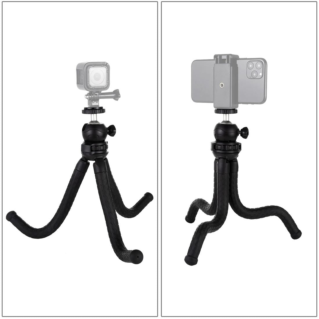 Flexible Mini Octopus Tripod With Ball Head For Slr Cameras Gopro And Cellphones - 30Cmx5Cm-1915197489636577287