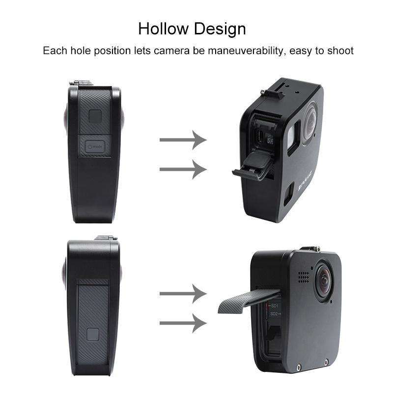 Aluminum Alloy Protective Cage For Gopro Fusion With Mount And Lens Caps-1915196718782222340
