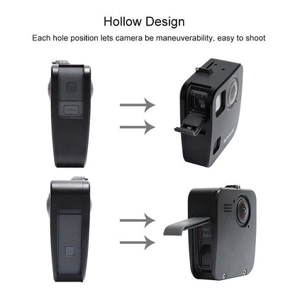 Aluminum Alloy Protective Cage For Gopro Fusion With Mount And Lens Caps-1915196718782222340
