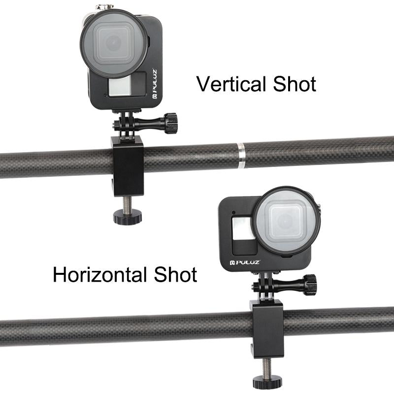 Aluminum Protective Cage With 52Mm Uv Lens For Gopro Hero8-1915196505392812037