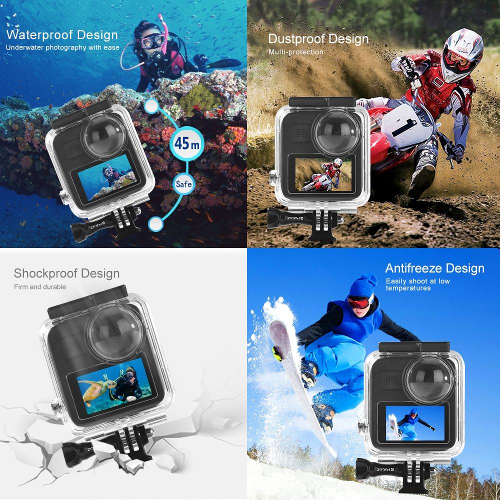 Waterproof Diving Case For Gopro Max - 45M Depth-1915197511488901126
