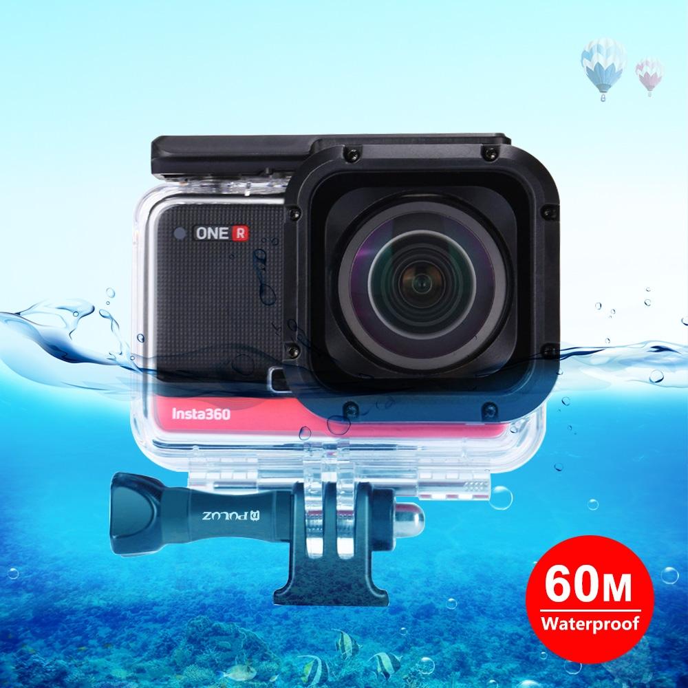 60M Waterproof Diving Case For Insta360 One R 4K Camera-1915196605590540288