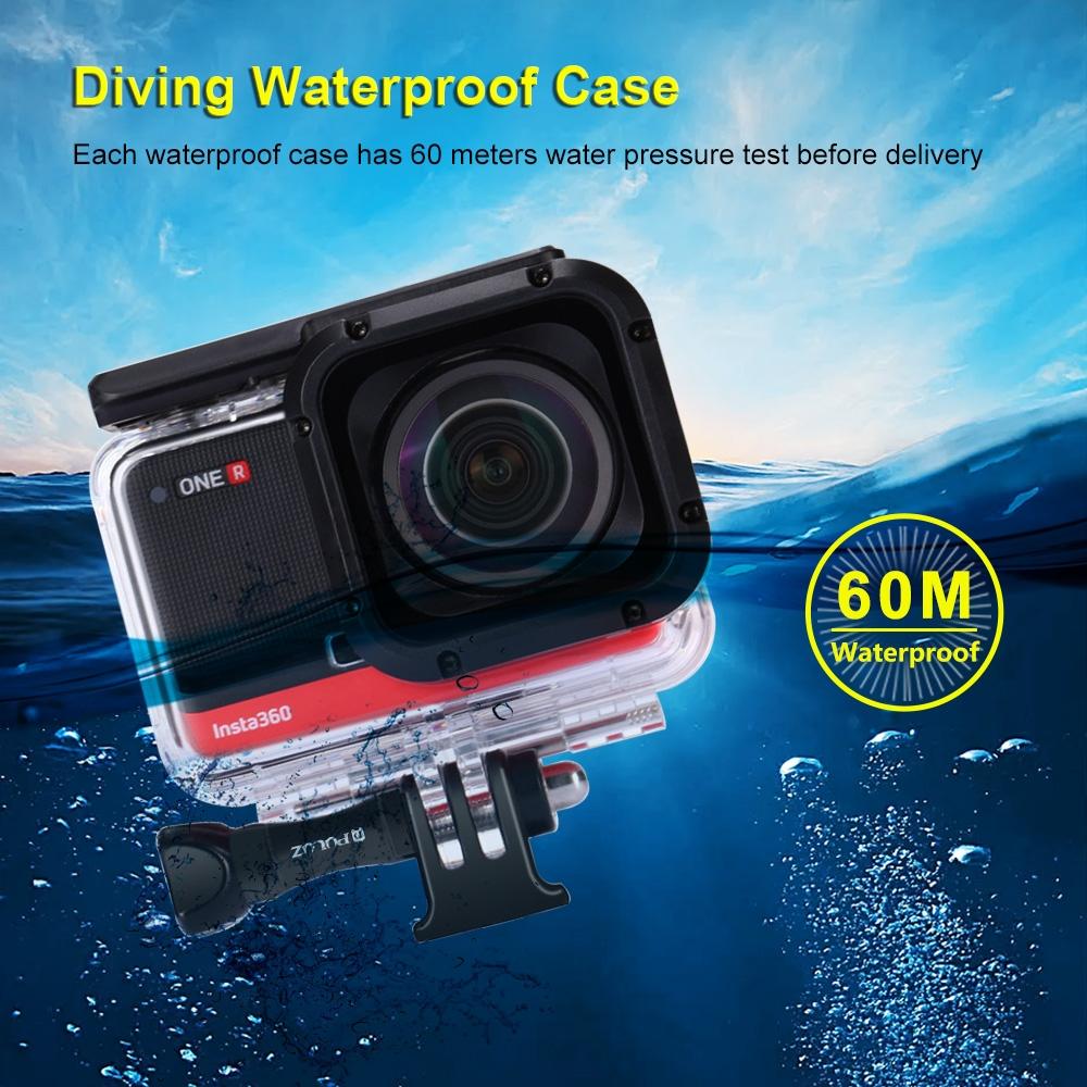 60M Waterproof Diving Case For Insta360 One R 1.0 Inch Edition-1922443400188137476