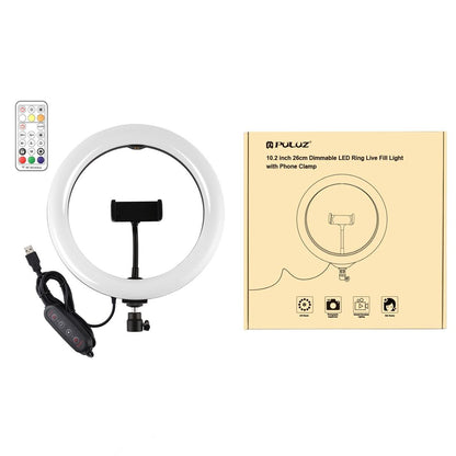 10.2 Curved Led Ring Light With Dual-Colour Temperature Remote And Tripod-1915196748012326916