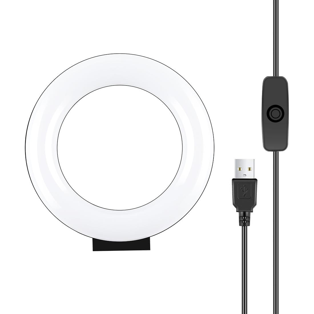 Curved Usb Led Ring Light For Selfie Beauty And Vlogging-1915196762042273792