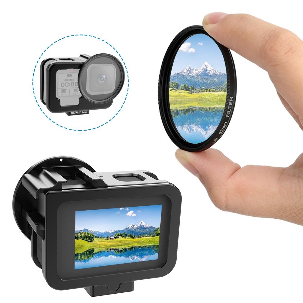 Aluminum Protective Cage For Gopro Hero With Uv Lens And Insurance Frame-1915196498111500293