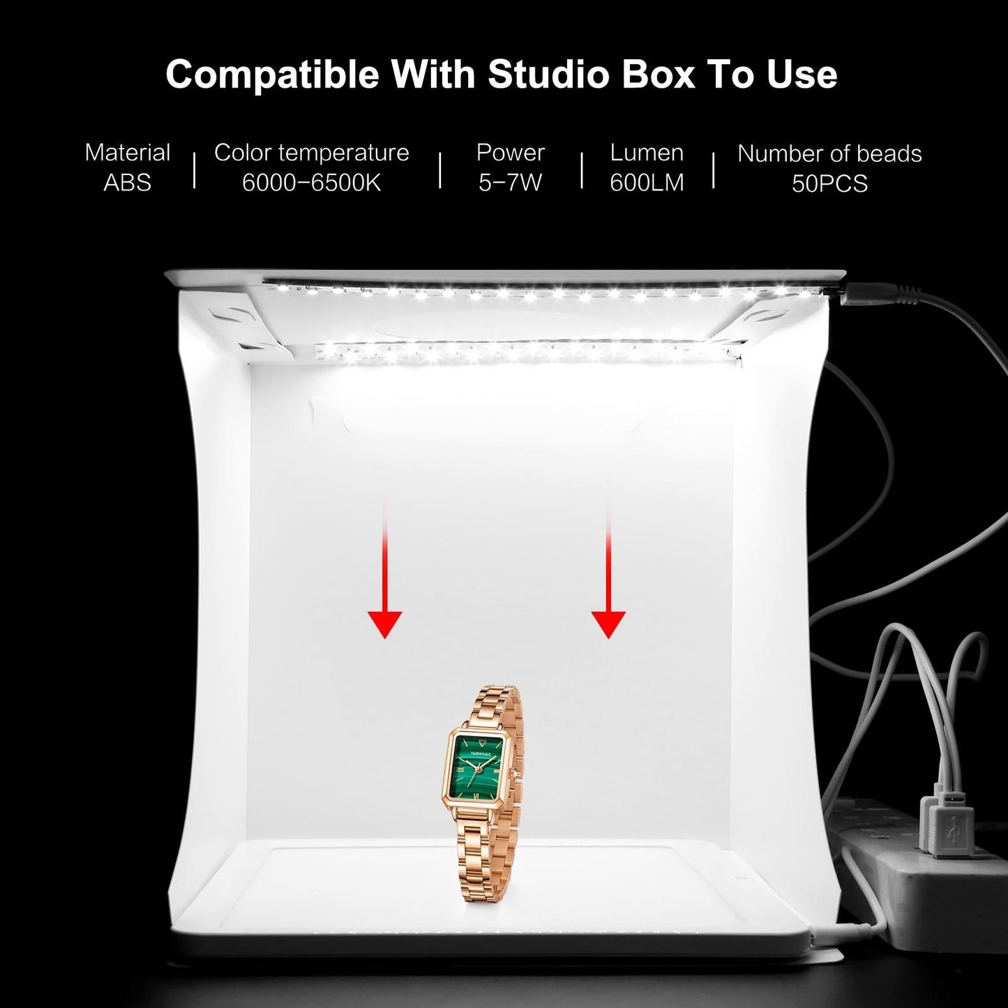20X20Cm Mini Led Studio Light Panel & Shadowless Tent Box For Photography-1915197214611869700