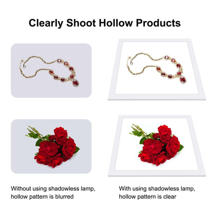 1000Lm Led Photography Light Panel With Switch - 38Cm Metal No Polar Dimming - 33.3Cm X 33.3Cm Effective Area-1964932223635427336