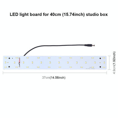 40Cm Studio Tent Light Panel - 15W 1200Lm 32 Smd 5730 5500K Aluminum Base-1964932356024438788