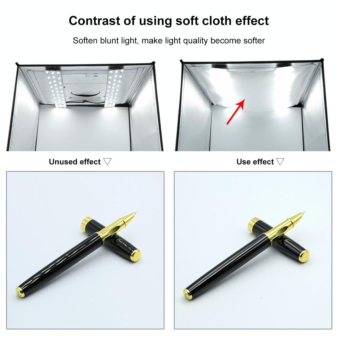 40Cm Studio Tent Light Panel - 15W 1200Lm 32 Smd 5730 5500K Aluminum Base-1964932356024438793