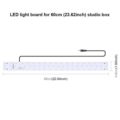 60Cm Studio Tent Light Panel - 30W 1690Lm 60 Leds Smd 5730 - 5500K Aluminum Base-1964932301255217156