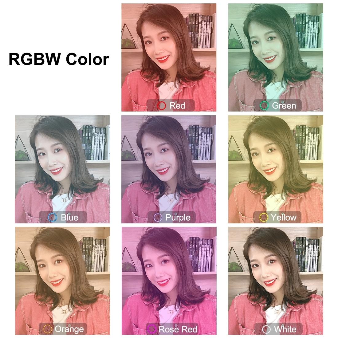 30Cm Curved Surface Led Ring Light With Tripod And Phone Clamp - 10 Modes 8 Colours Usb Powered-1915196749958483973