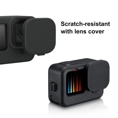 Silicone Protective Case With Wrist Strap And Lens Cover For Gopro Hero12-1915196676176482309