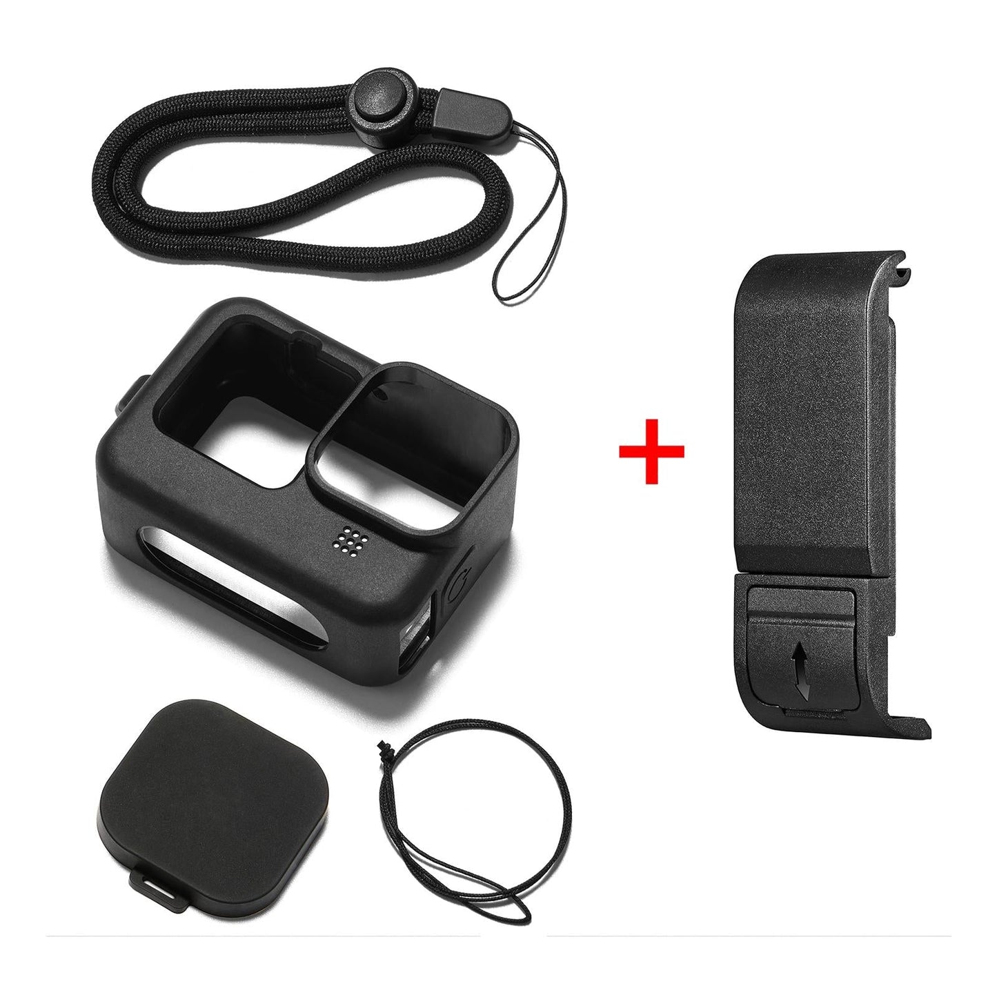 Silicone Protective Case With Wrist Strap And Lens Cover For Gopro Hero12-1915196676176482311