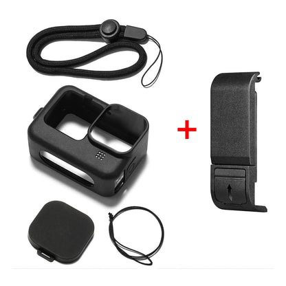 Silicone Protective Case With Wrist Strap And Lens Cover For Gopro Hero12-1915196676176482311