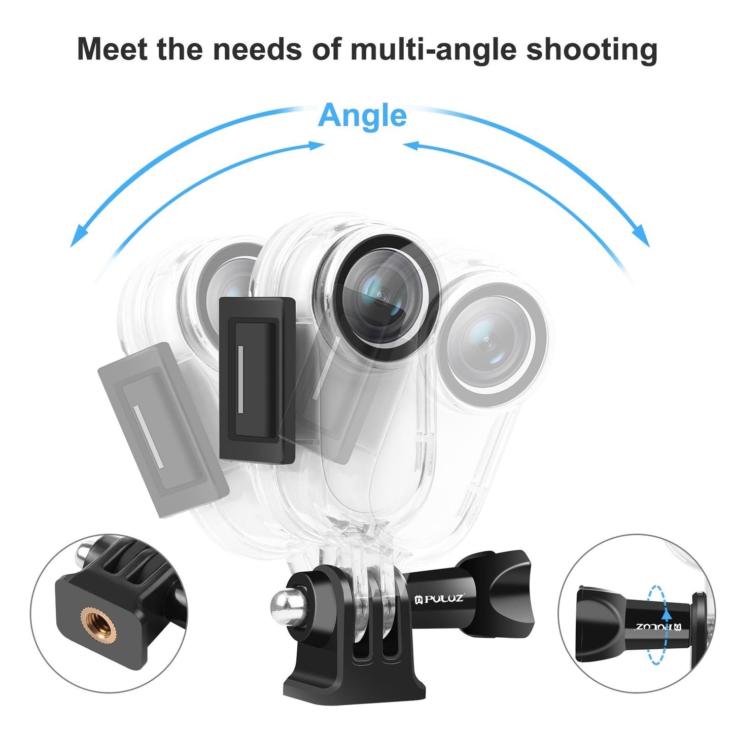 Waterproof Housing For Insta360 Go 2 With Base Adapter - 30M Depth-1915196606202908675