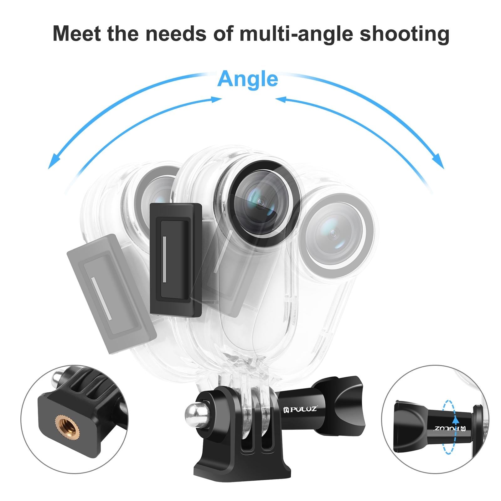 Waterproof Housing For Insta360 Go 2 With Base Adapter - 30M Depth-1915196606202908675