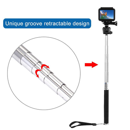 Extendable Selfie Monopod For Action Cameras - 22.5-80Cm Length-1915197392374861830