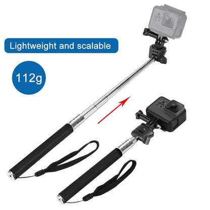 Extendable Selfie Monopod For Action Cameras - 22.5-80Cm Length-1915197392374861832
