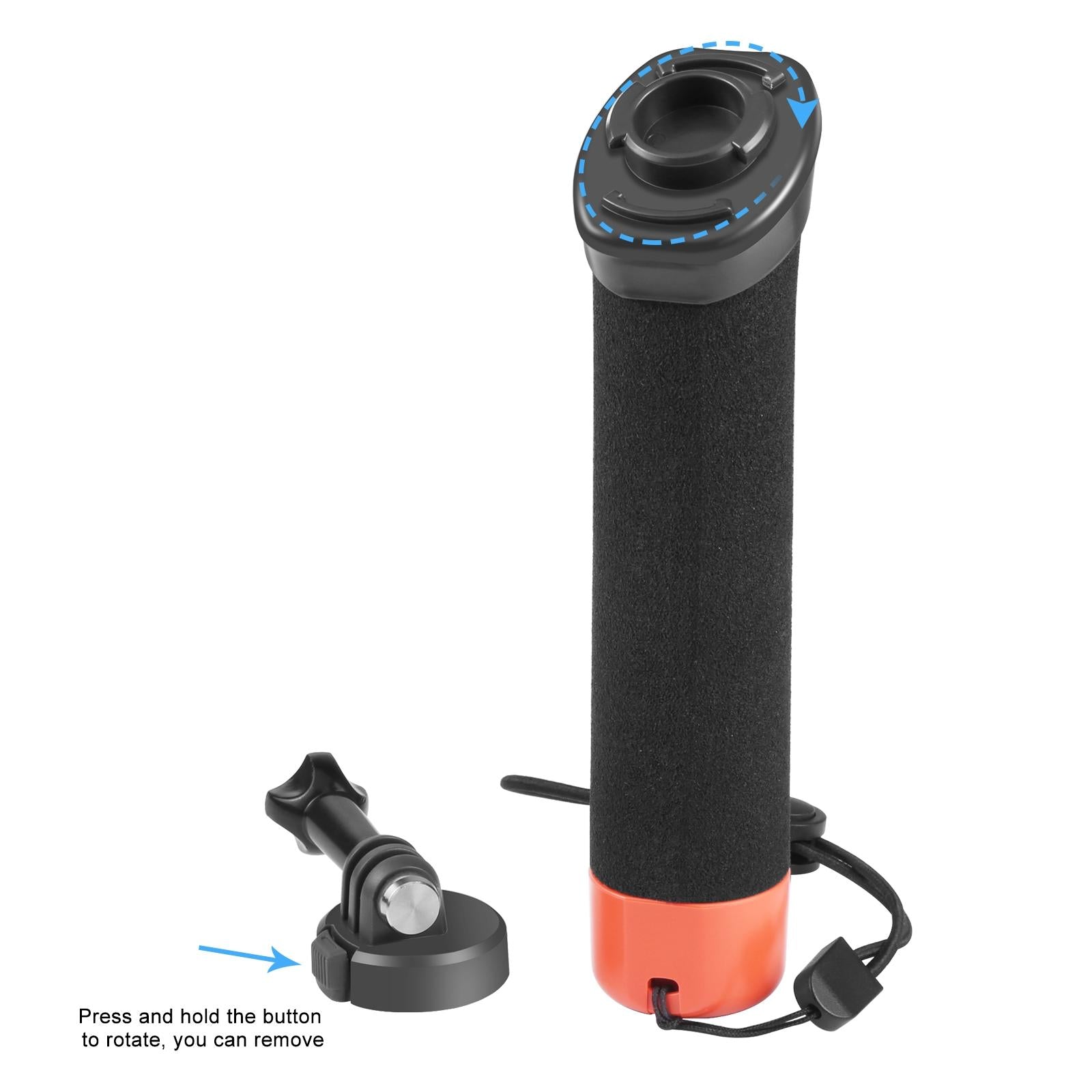 Buoyant Foam Hand Grip With Quick Release For Gopro Hero 12-1922443410803920900