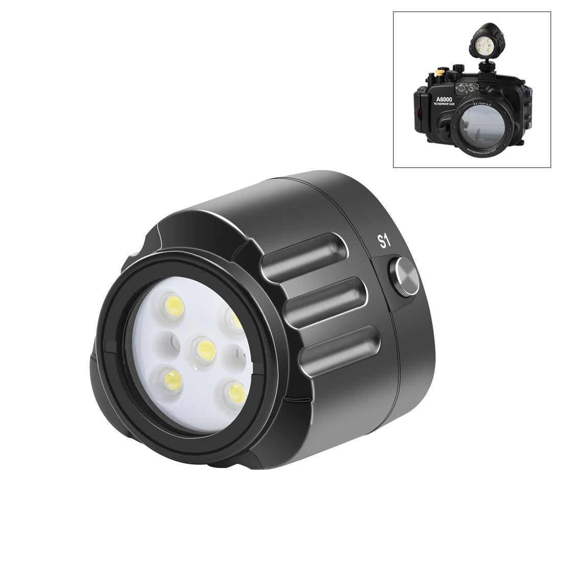 1000Lm Diving Light For Gopro Hero - 40M Underwater Photography Fill Light-1915196722892640263