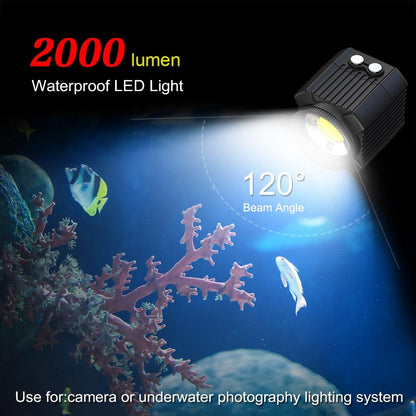 60M Waterproof Led Diving Light For Gopro Hero 12 - Perfect For Underwater Photography-1915196741523738628