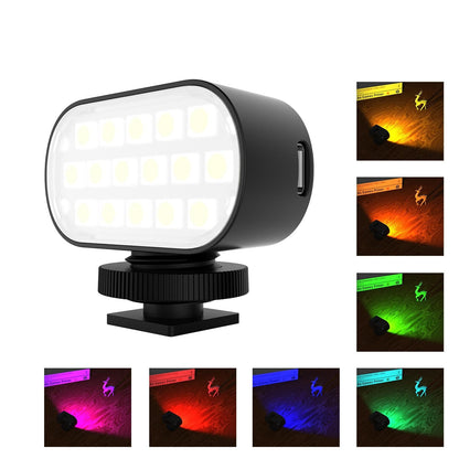 Portable Live Video Led Light For Beauty Photography And Selfies - Black-1915196756451266560