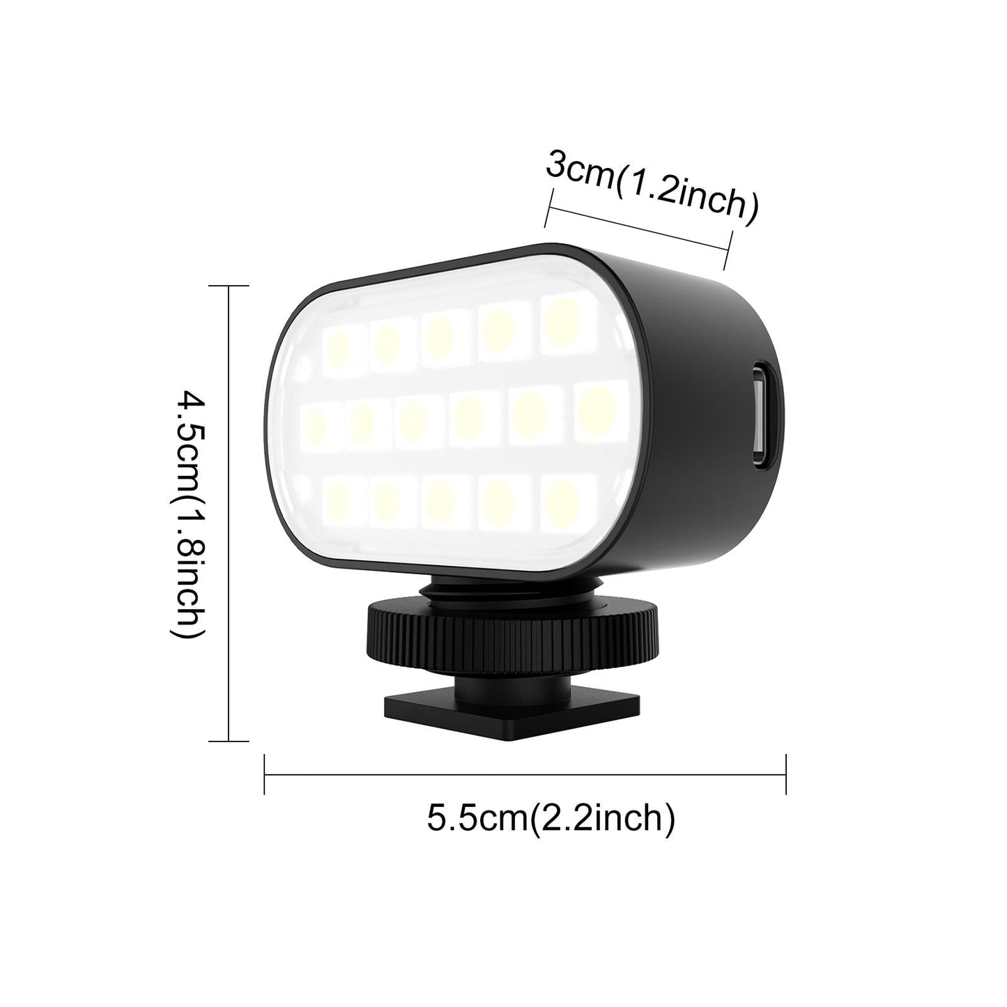Portable Live Video Led Light For Beauty Photography And Selfies - Black-1915196756451266561