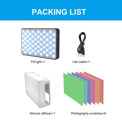 120 Led Live Broadcast Video Light With 6 Colour Filters-1915196784817344518