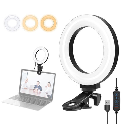 Usb Ring Selfie Light With Dual Colour Temperature And 3 Modes - 4.7 Inch-1915196801590366216