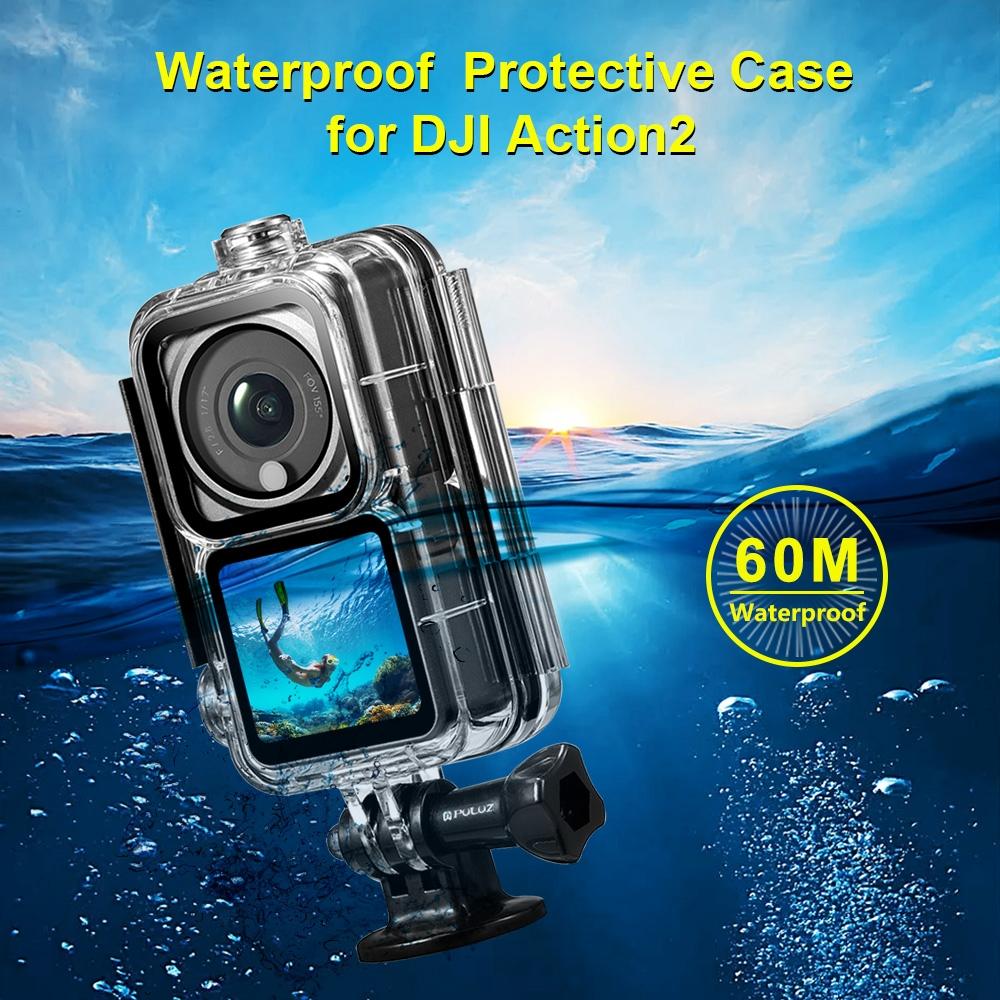 Waterproof Housing For Dji Action 2 Camera And Combo-1922443414566211589