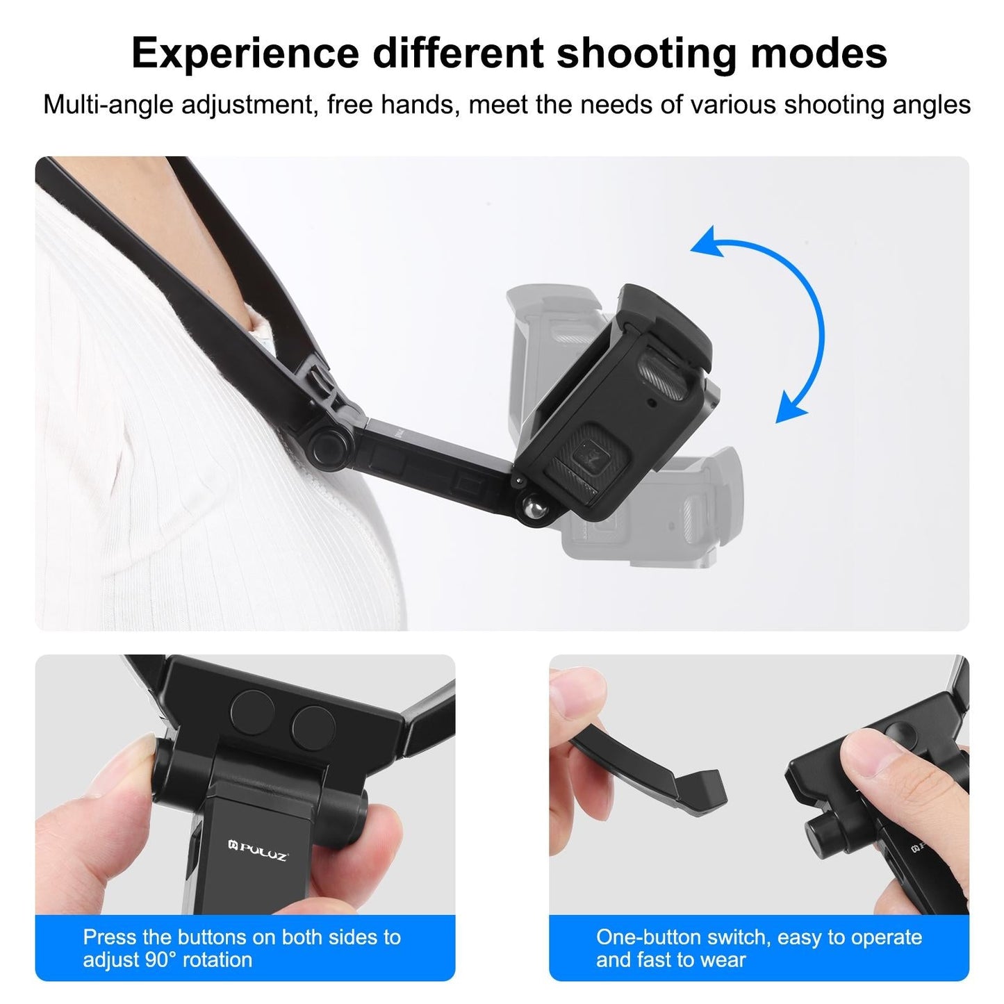 Flexible Neck Mount For Gopro And Smartphones - Adjustable-1915196495628472324