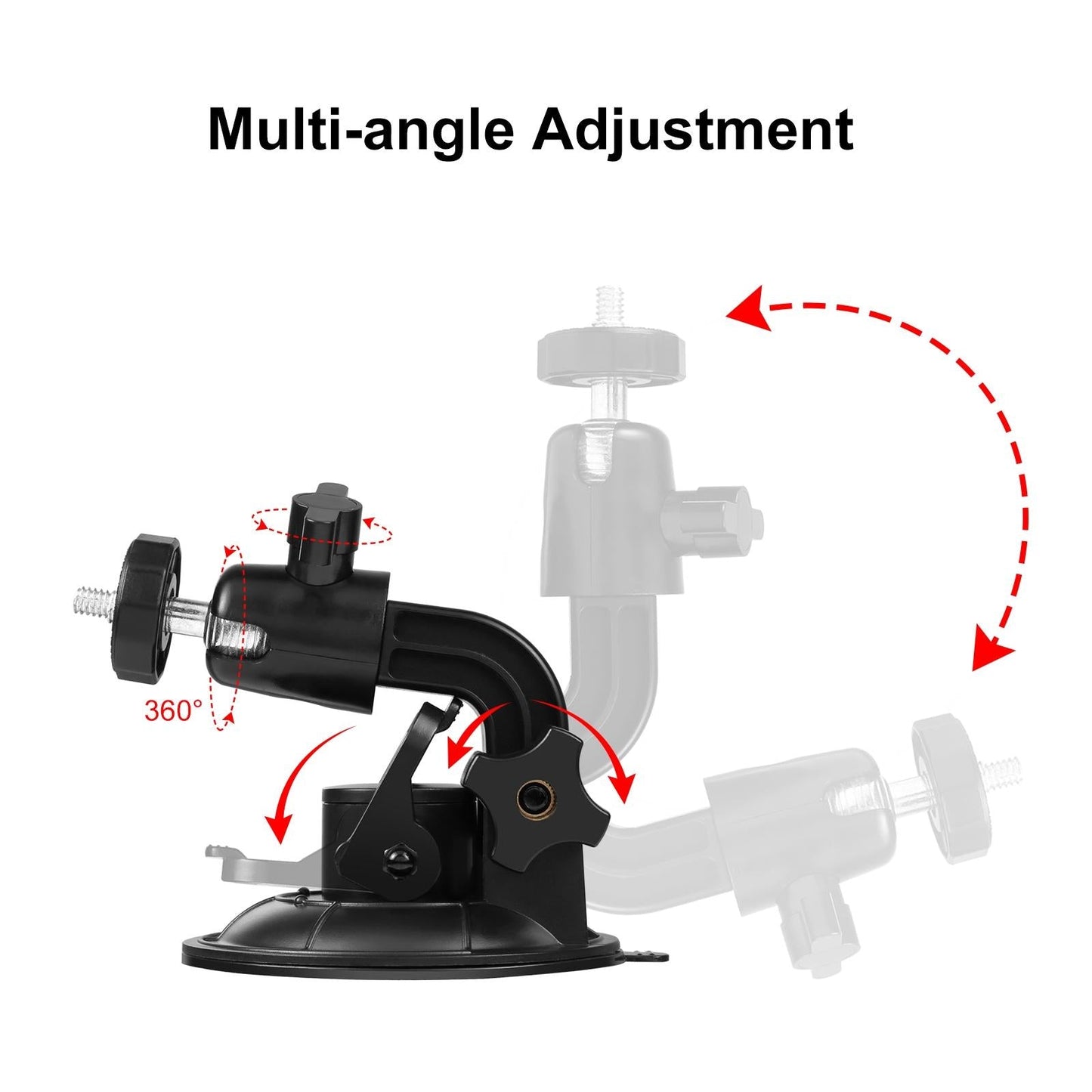 Universal Car Phone Mount With Suction Cup And Tripod Adapter-1915197897545224195