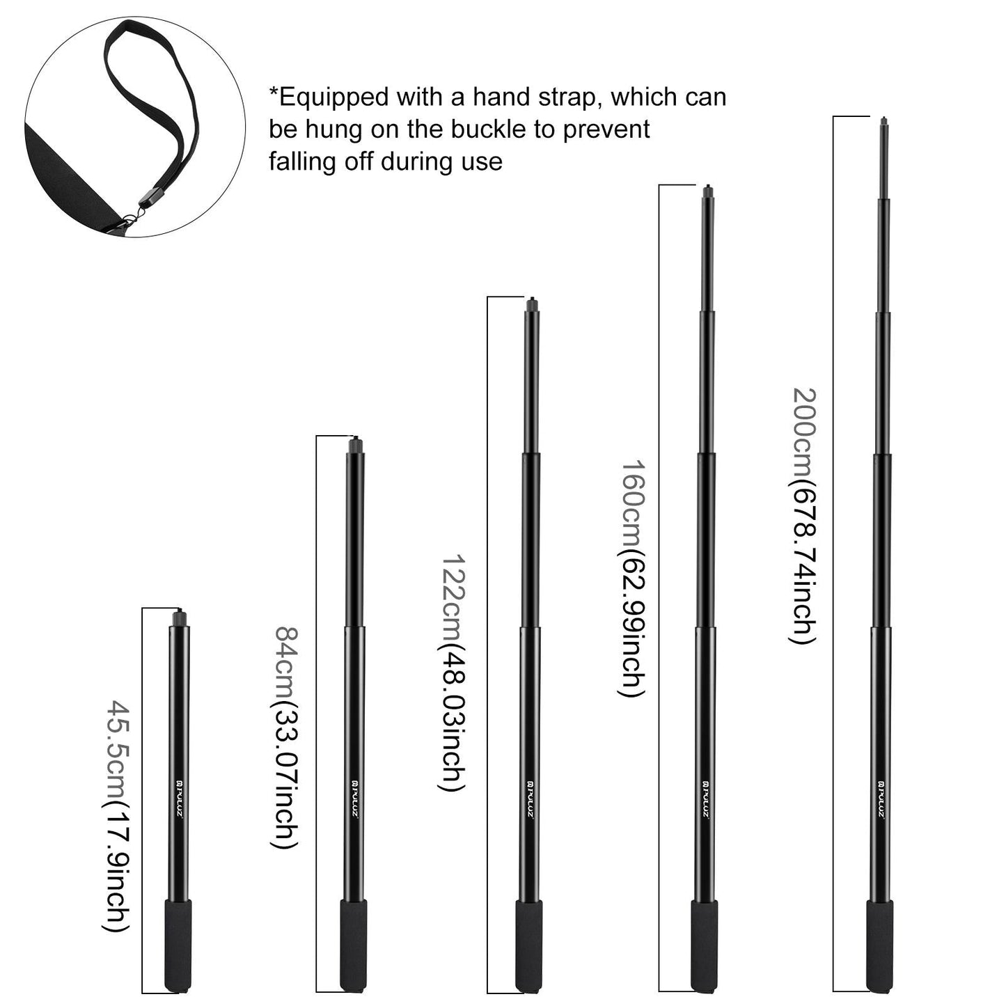 2M Extendable Selfie Stick For Insta360 One Rs X2 X3 X4-1915196702902587394