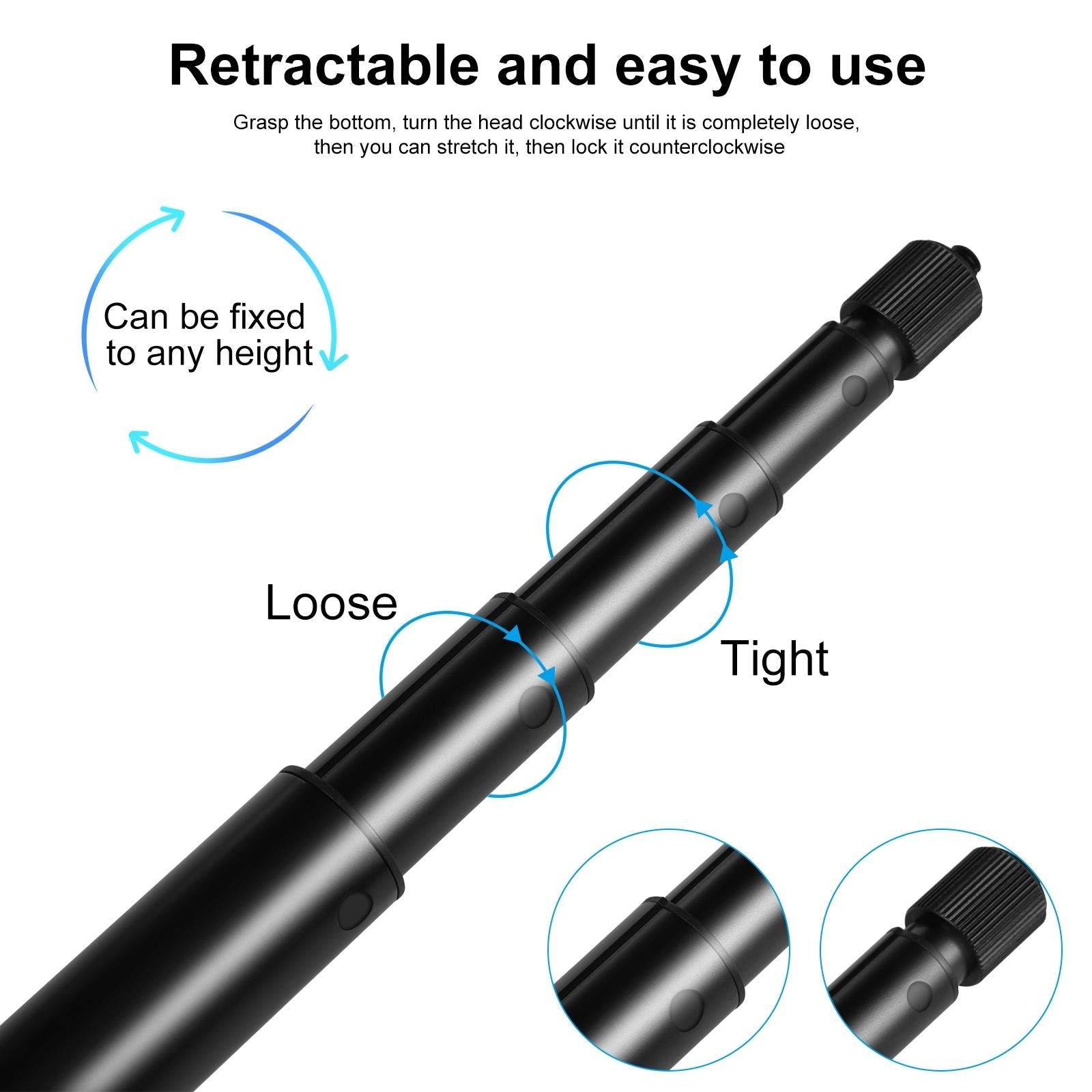 2M Extendable Selfie Stick For Insta360 One Rs X2 X3 X4-1915196702902587396