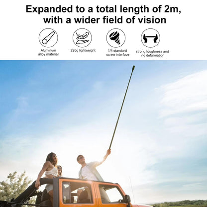 2M Extendable Selfie Stick For Insta360 One Rs X2 X3 X4-1915196702902587398