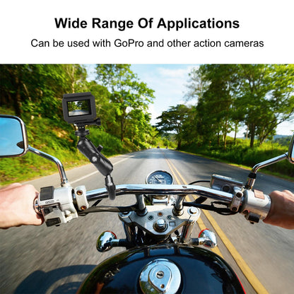 Motorcycle Handlebar Fixed Mount U Bolt Base Holder For Gopro And Other Action Cameras-1964932168392249348