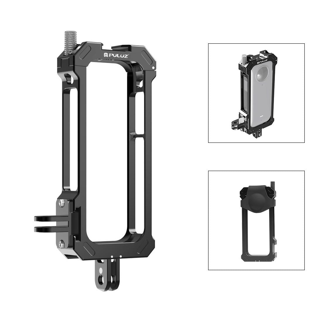 Metal Protective Cage For Insta360 X3 With Cold Shoe And Tripod Adapter-1915196762809831424