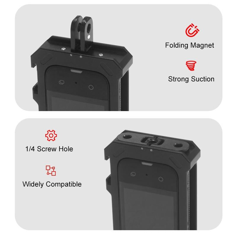 Metal Protective Cage For Insta360 X3 With Cold Shoe And Tripod Adapter-1915196762809831428