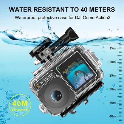 Waterproof Diving Case For Dji Action 3 / 4 - 40M Depth-1915197277635481604
