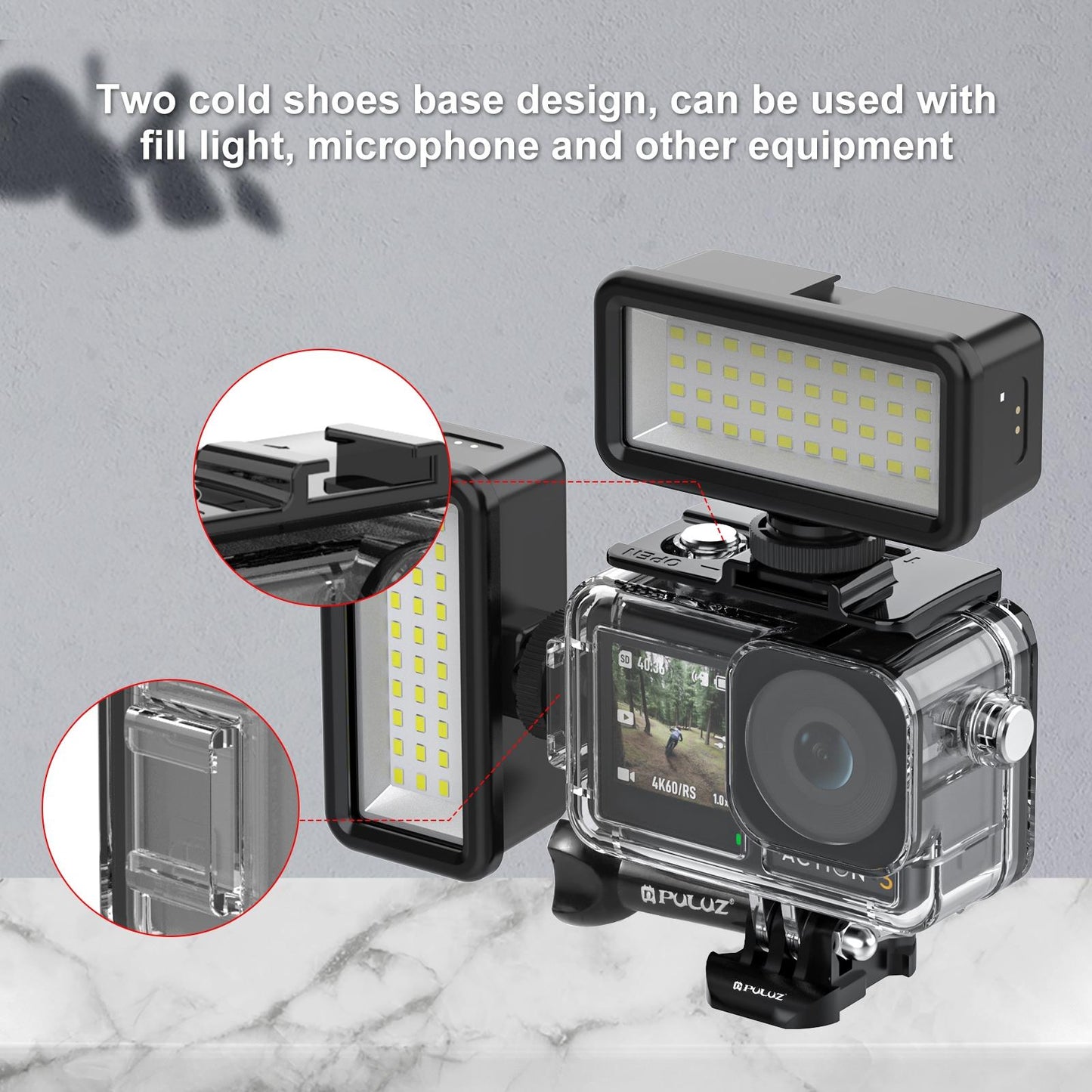 Waterproof Diving Case For Dji Action 3 / 4 - 40M Depth-1915197277635481607