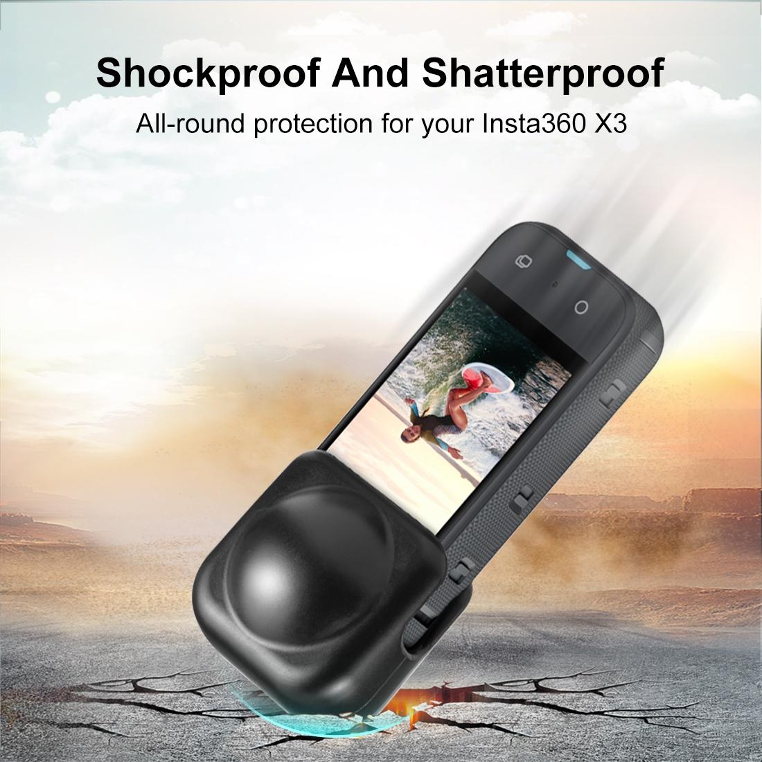 Silicone Lens Cover For Insta360 X3 - Protective And Durable-1915196715300950022