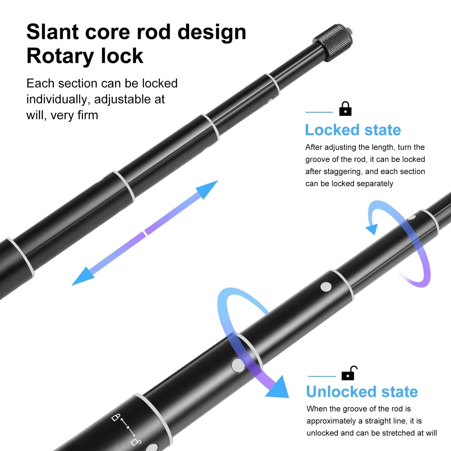 70Cm Selfie Stick With Invisible Adapter For Insta360 One X2 / X3-1915197543415943173